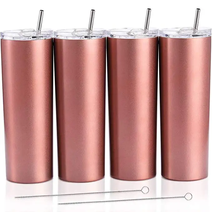 20 oz Stainless Steel umbler, Double Wall Insulated with Lid and Straw