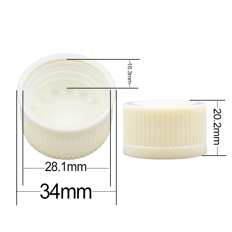 High quality 28mm tamper proof small cap and sealing screw cap are suitable for oral liquids and health product cap