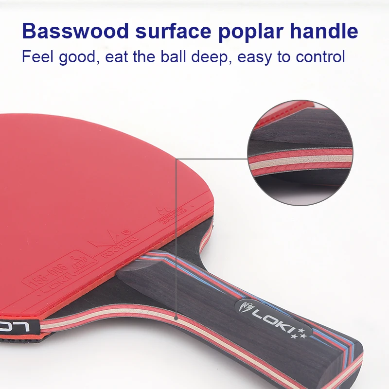 Спортивная ракетка для пинг-понга LOKI X3 из