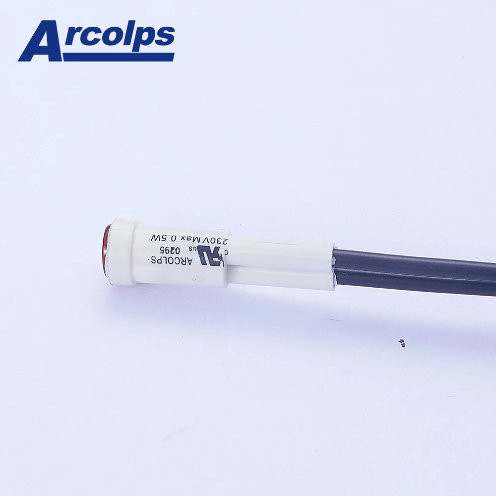 Arcolps 0295  8mm LED neon indicator lights lamp lights signal lights 6V/12V/24V/110V/230V/460V