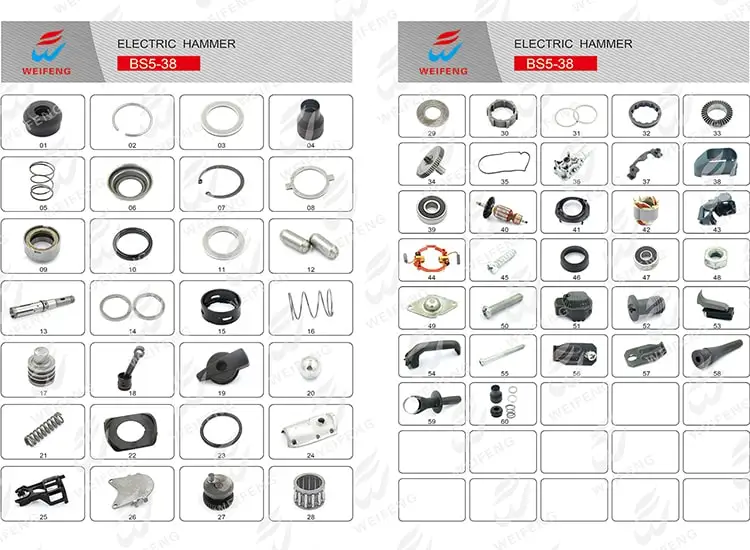 Top Manufacturer Factory Directly All Power Tools Spare Parts GBH 2 28 DF Rotor Para Demoledor