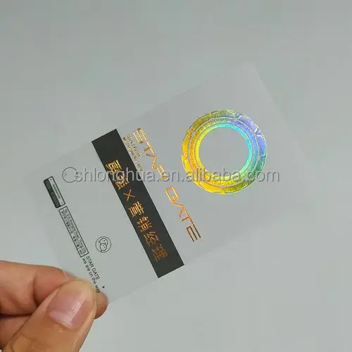 Customized Printed Pvc clear Frosted Business Card Name Transparent