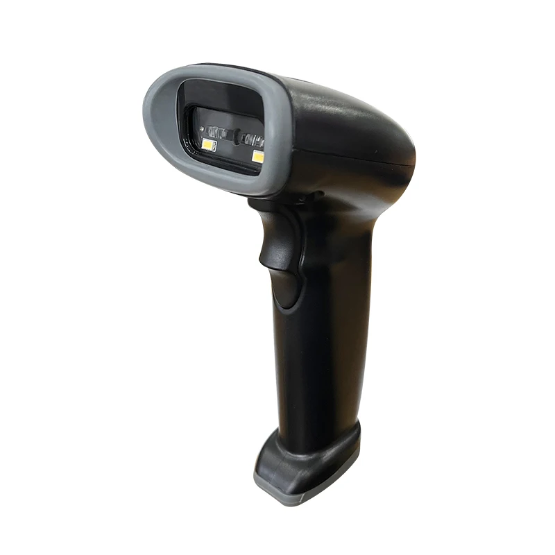 DEWO High Quality USB Handheld Barcode Scanner 2D CMOS QR Code Scanner Reading Phones Screen Codes RS232 Wired With Stand