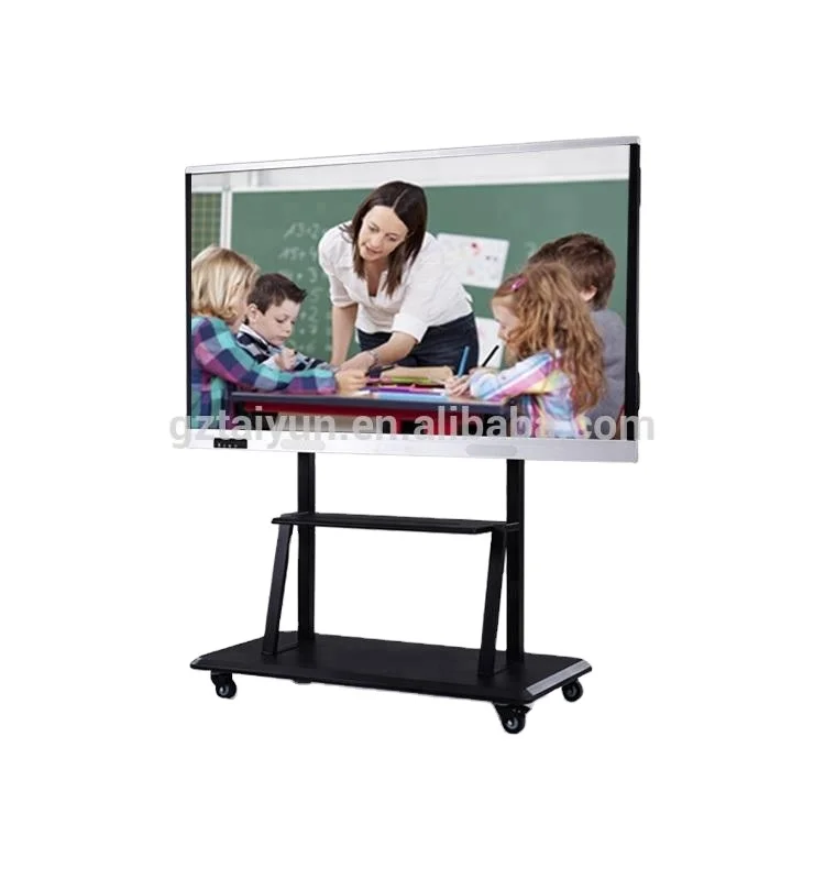 2020 Newest 65' 75' 86' Smart Touch Screen Portable Interactive Whiteboard All in One PC For School Teaching