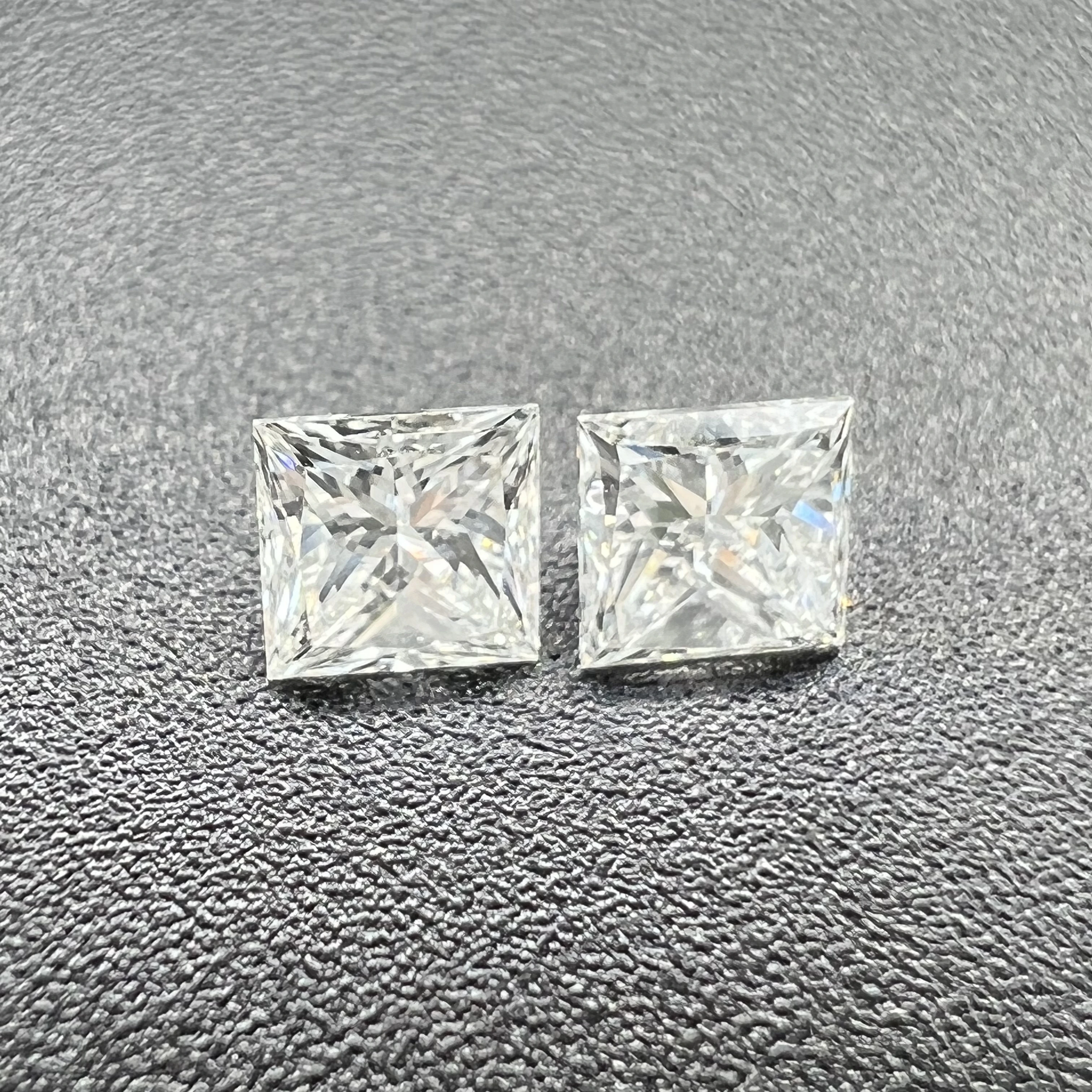 Square Princess cut 1.5-5.0mmmm DEF VS  Good Polish CVD HPHT Man Made Diamond Synthetic Diamond Loose Gemstone Lab Grown Diamond