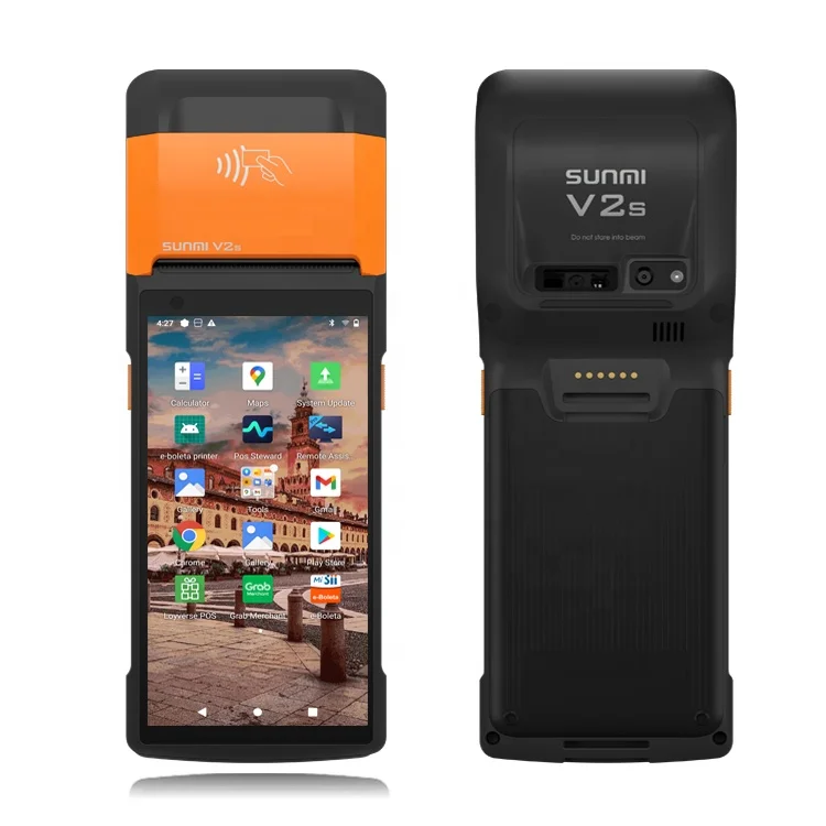 Sunmi V2s Android Pos-система терминал портативные автоматы для оплаты наличных денег
