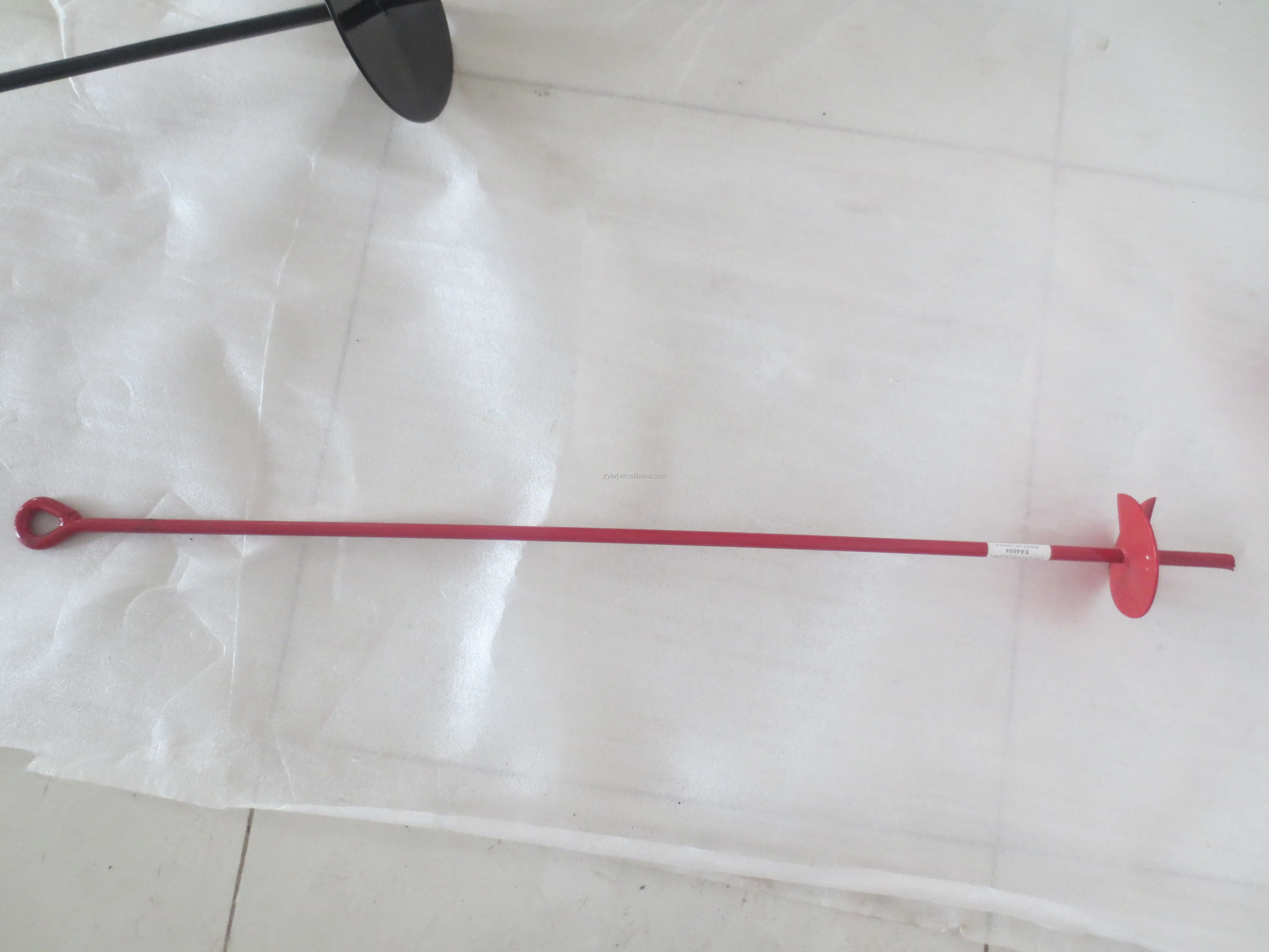 Helix galvanized earth anchor