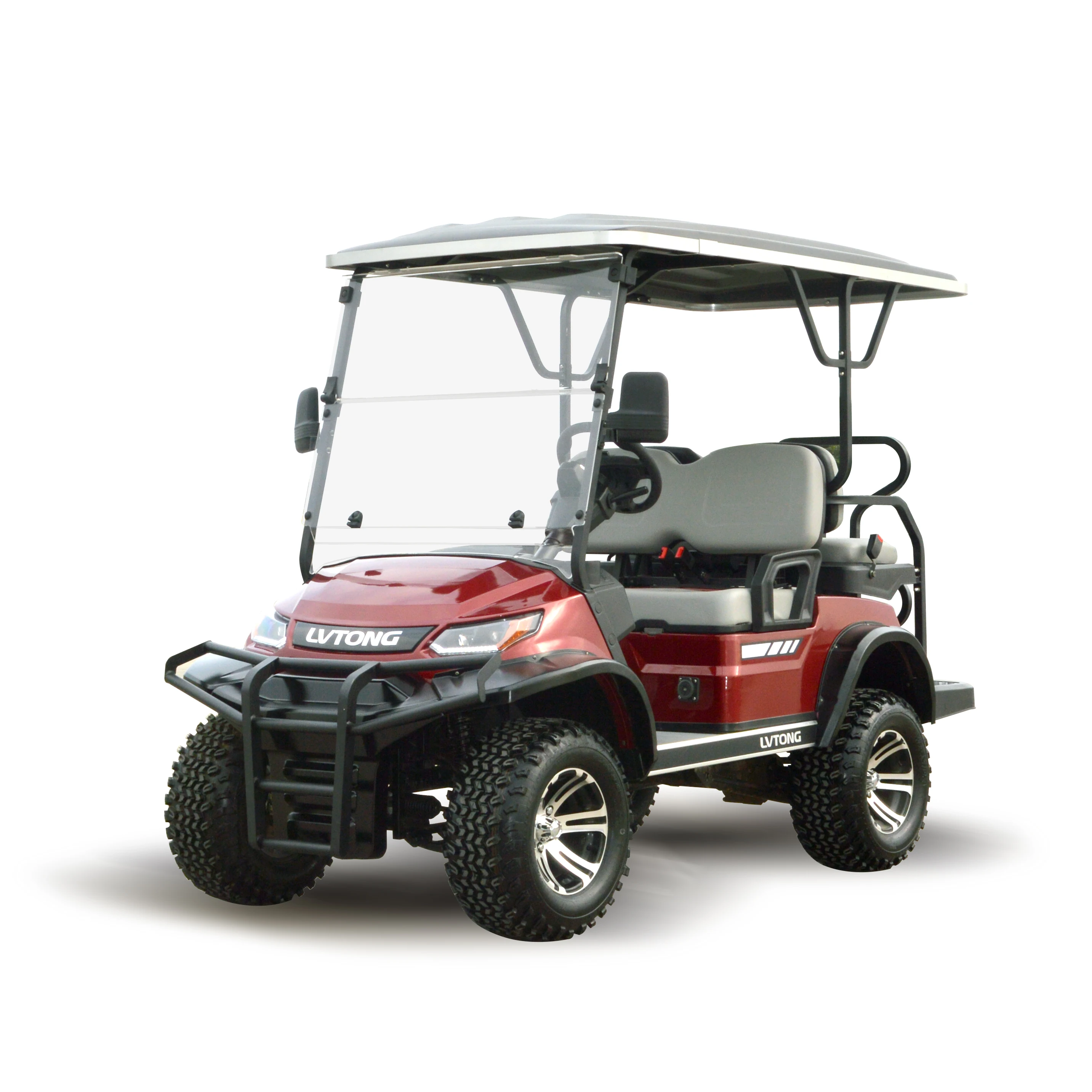 Multifunctional Perfect Condition LVTONG 48V25A Charger 4 Seater Lifted  Golf Cart Car