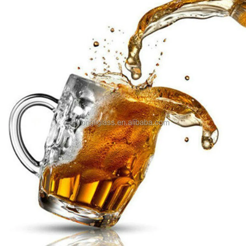 250ml 500ml Factory wholesale Beer glass mug Handmade Beer Glass Cup Pyrex Beer Glasses