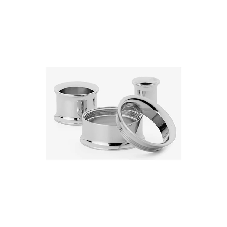 Internally Threaded Screw on Ear Hollow Tunnels Plugs Expander Body Piercing Jewelry Eternal Metal ASTM F136 Titanium Qingdao