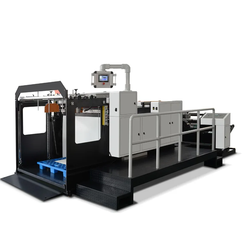 High Accuracy Brown Kraft Paper Roll To Sheets Cutting Machine For Dinner Box Raw Material Sheets Die Cutting And Manufacturing