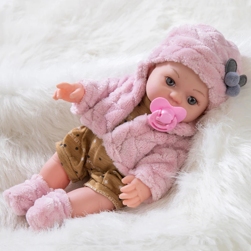 High Quality 30cm Soft Silicone Reborn Baby Doll Newborn Lifelike Bebes Reborn Dolls