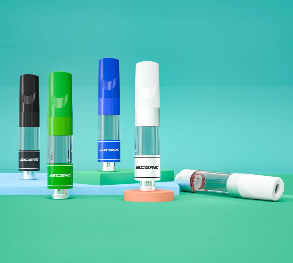 
Moonrock glass cbd cartridge .5ml 1ml G5 atomizer ceramic coil vape carts with vape pen packaging 