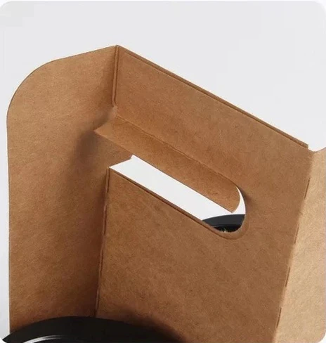 pack bottle carrier Kraft Cardboard paper cup holder 12 oz. Beer or wine Bottle Carrier for Safe And Easy Transport