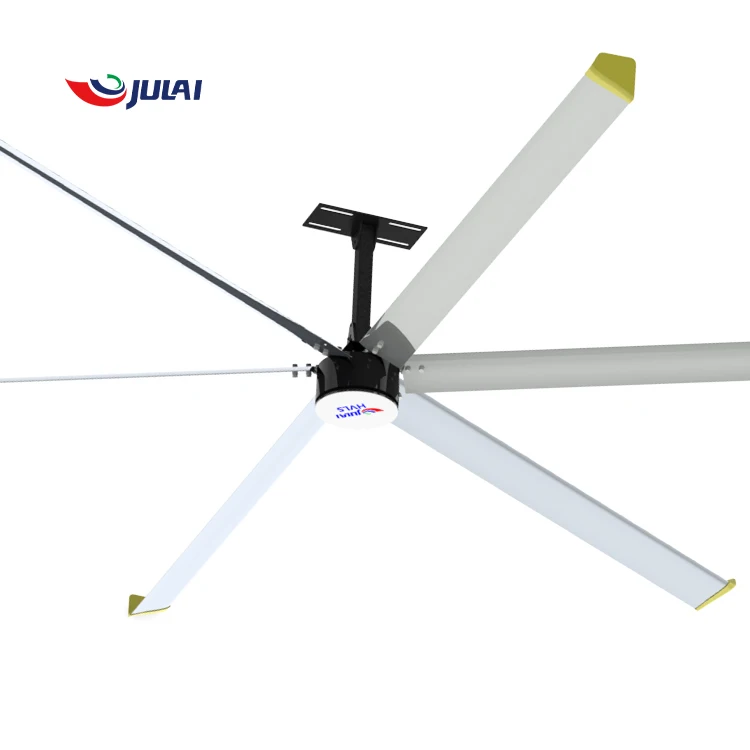 JULAI  Hvls Giant Industrial Ceiling Fans PMSM  Hvls Giant Industrial Ceiling Fans PMSM Direct Drive 24ft 7 3m Space Power