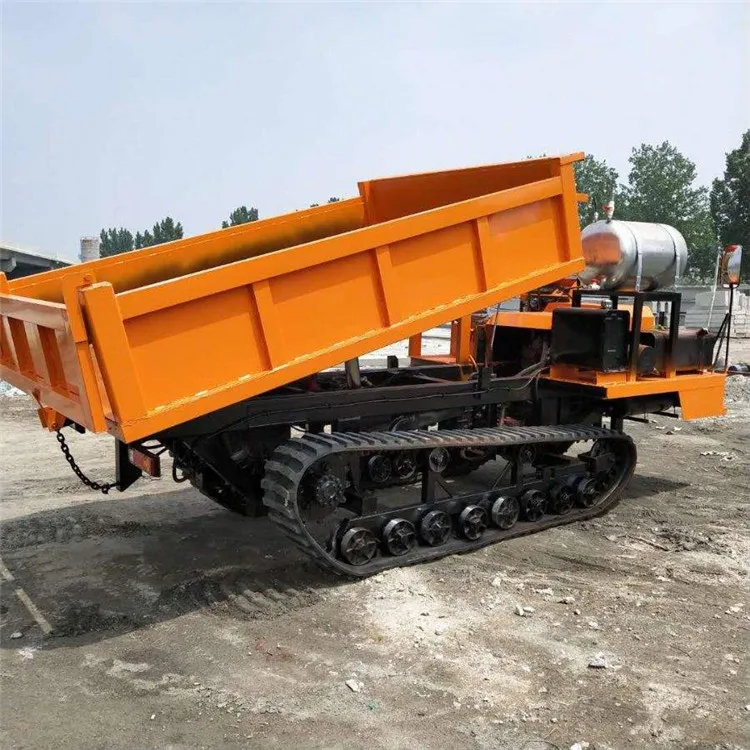 Small crawler transporter Mountain all-terrain self-discharging agricultural vehicle dumper