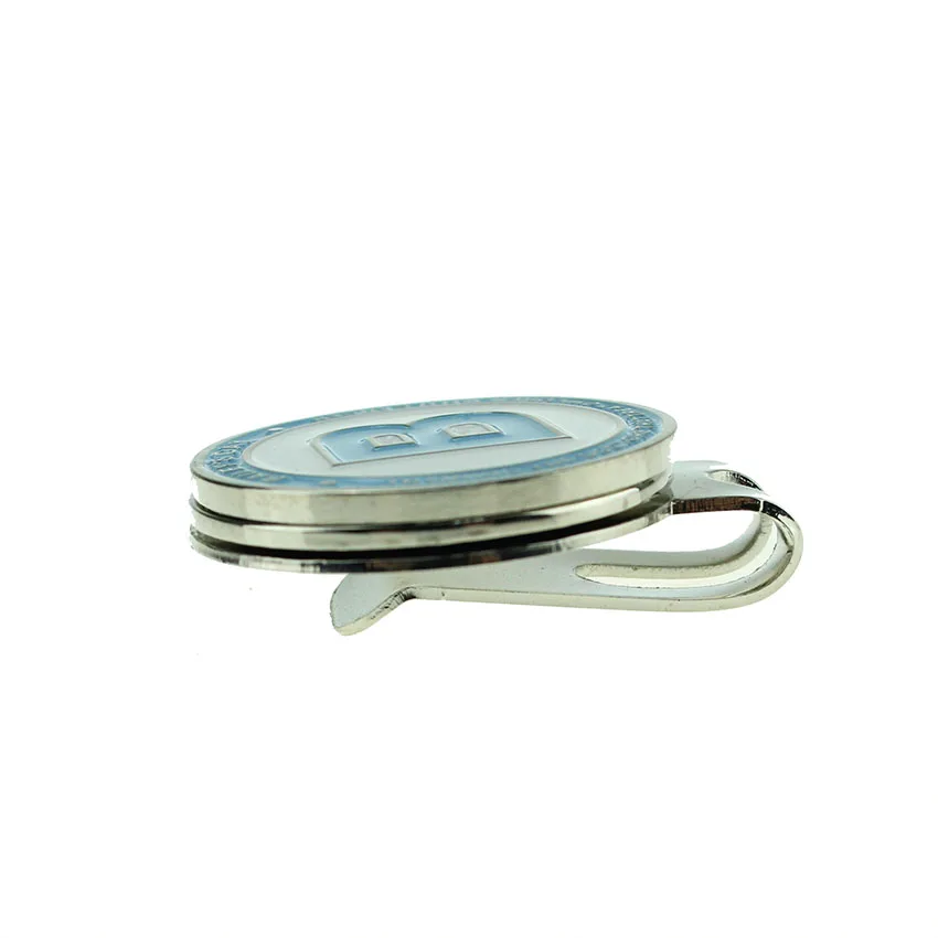 High Quality Metal golf hat clip with Logo Design Golf Ball Marker different colors