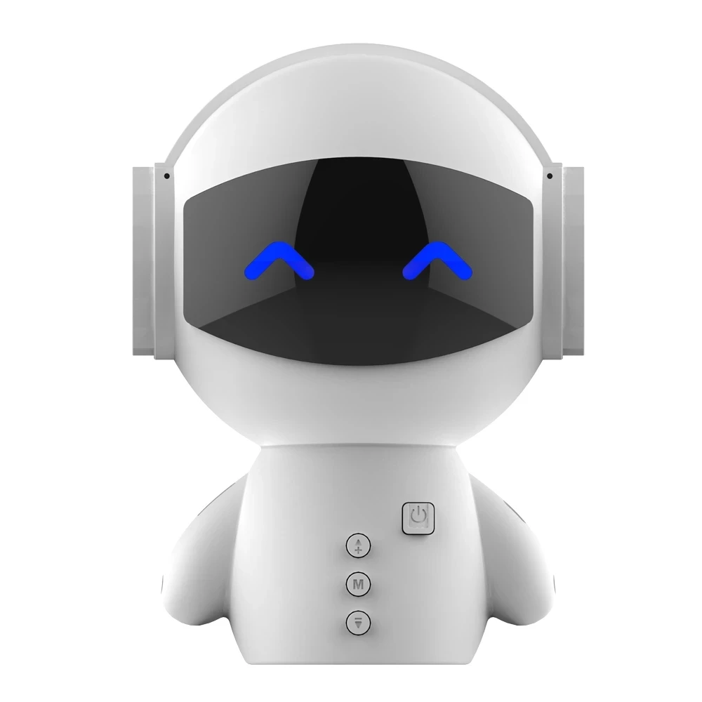 New Innovative Yk-10233 Robot Smart BT Speaker With BT 3.0 Plus Bass Music Calls Handsfree TF MP3 AUX And Power Bank Function