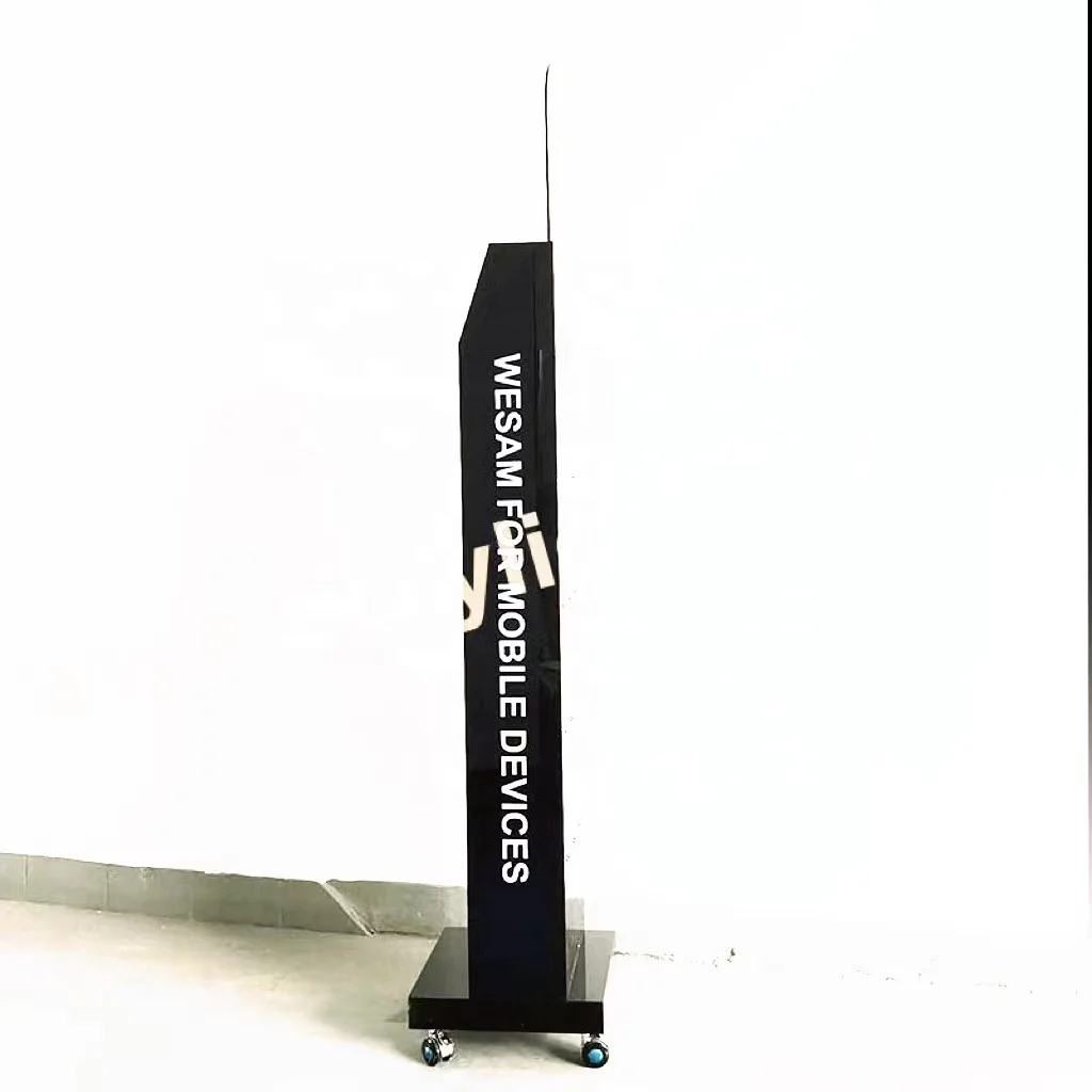 Customized cell phone accessory floor display rack/display stand for hanging phone accessories/USB cable floor display shelf