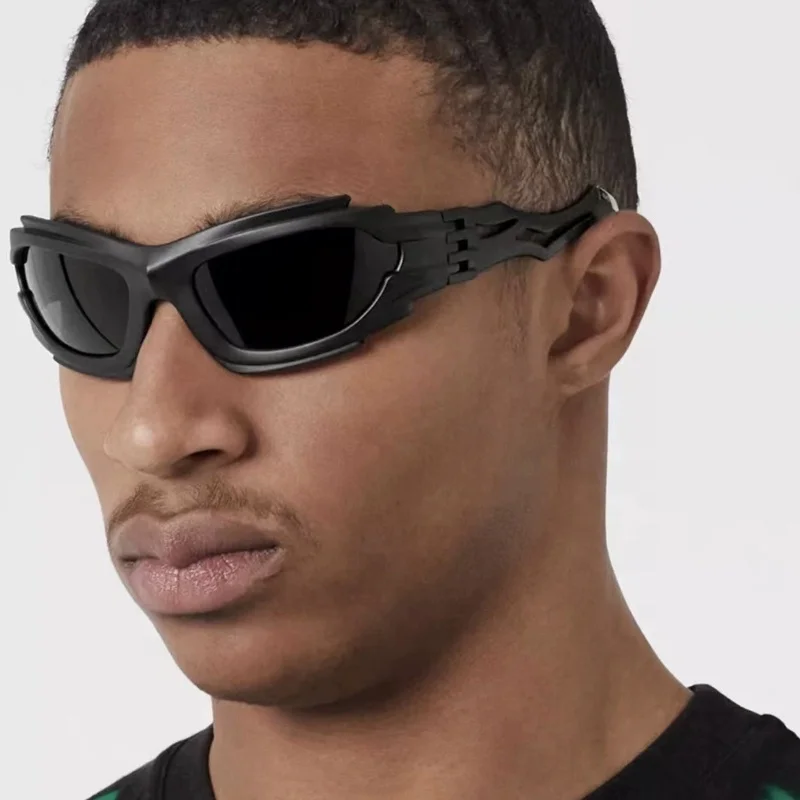 2025 дизайнерские модные солнцезащитные очки в стиле панк футуристические Y2k для мужчин женские спортивные велосипедные