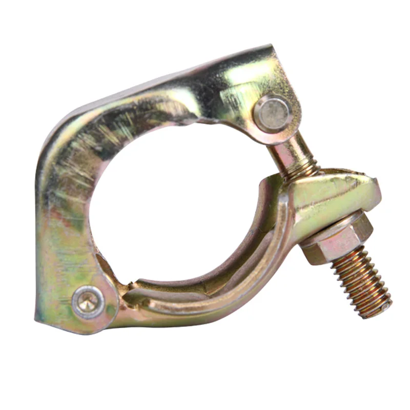 EN74 Construction half ladder clamp 90 degree swivel clamp fixed beam Pressed Double Coupler Scaffolding
