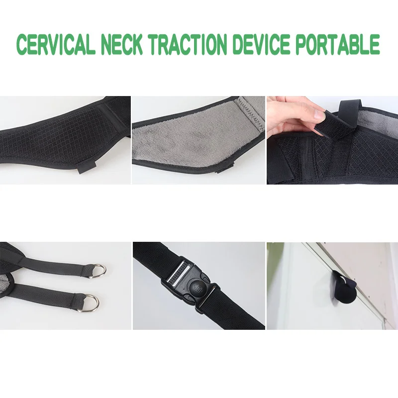 Custom Exclusive Neck Traction Device Over Door Cervical Collar for Neck & Shoulder Pain Relief