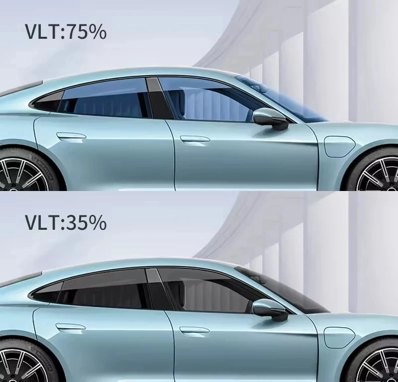 Sun Heat Control Nano Ceramic Car Window Tint Film Uv Protection Cheap 2 Ply Auto Tint Film 5% 30% 70% 80% Vlt