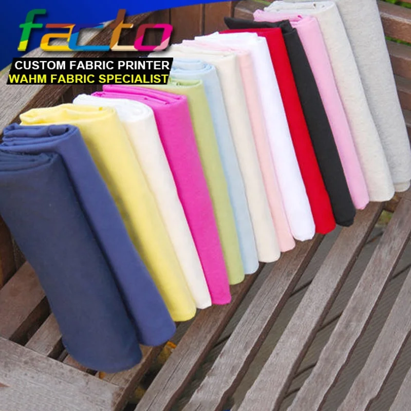 Wholesale Solid Color Cotton Lycra Fabric Custom Plain Dyed Cotton Jersey Fabric for Underwear Home Textile for Clothing