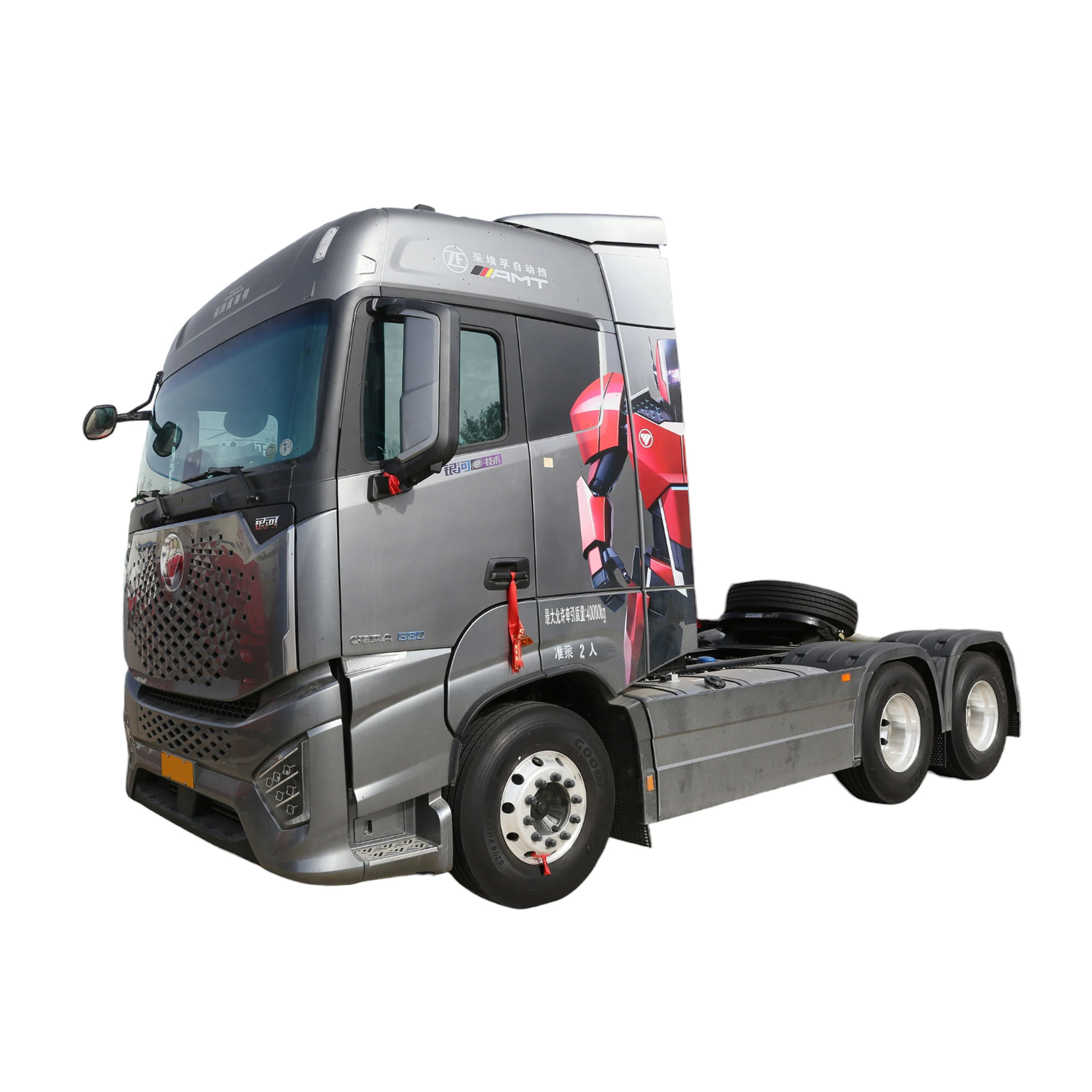 Factory Direct Sales  used  Foton Daimler Auman 580Hp 6 Series 6x4 AMT Tractor Truck Cummins LNG Automatic Large Inventory