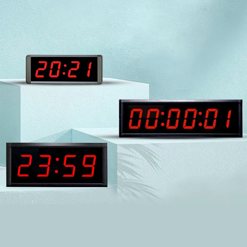 Ganxin High Quality 1.5-10 Inch Customize 4/6 Digital Racing Timer Stopwatch LED Track Field Meeting Timer Clock