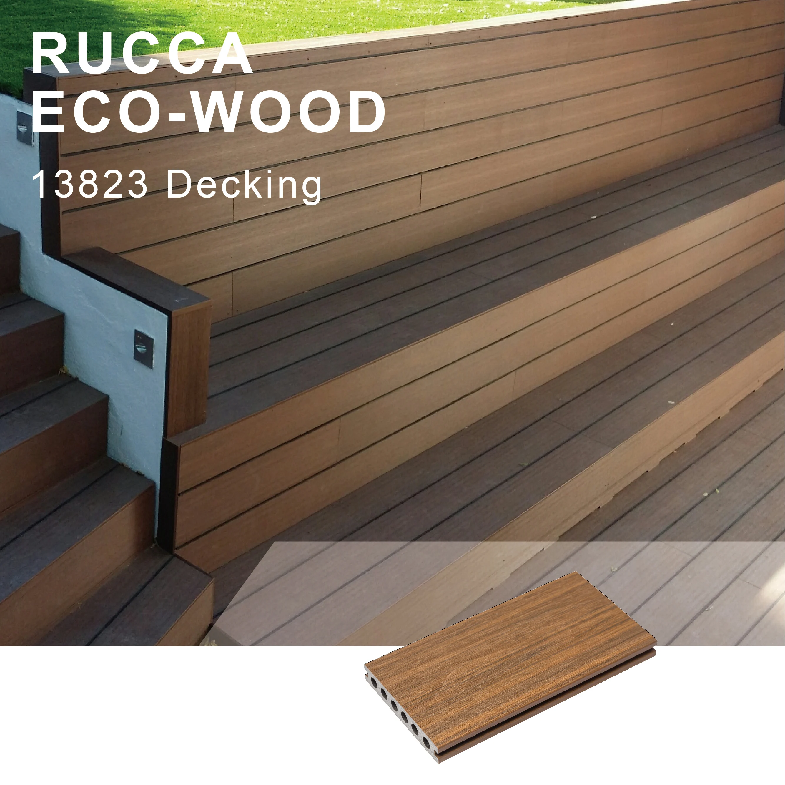 Hot Sale Black Wpc Wood Plastic Composite Decking Board 138*23mm wpc decking wood plastic composite deck