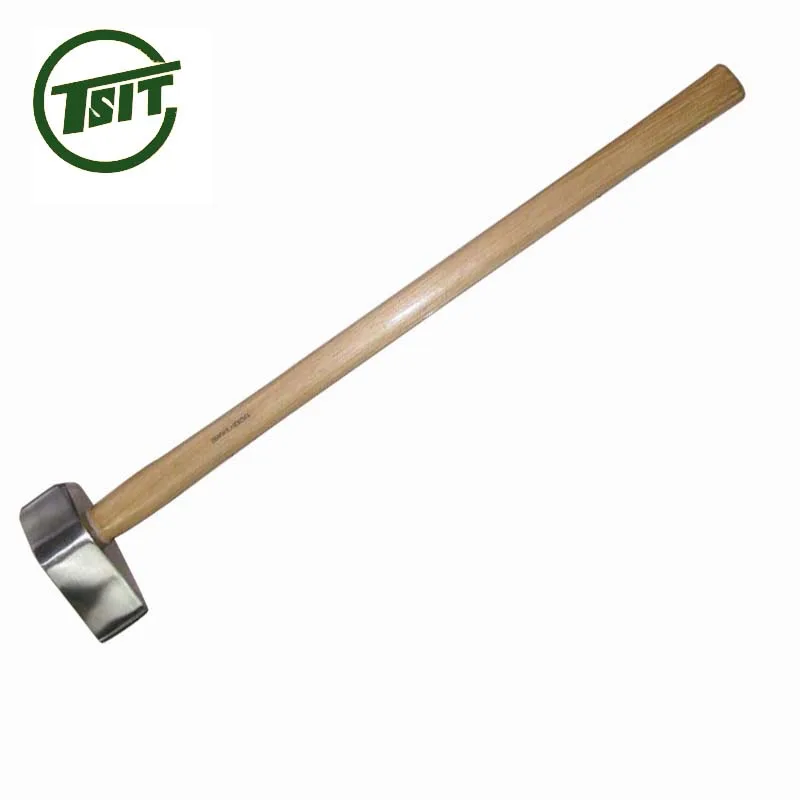 Топор из нержавеющей стали с длинной деревянной ручкой