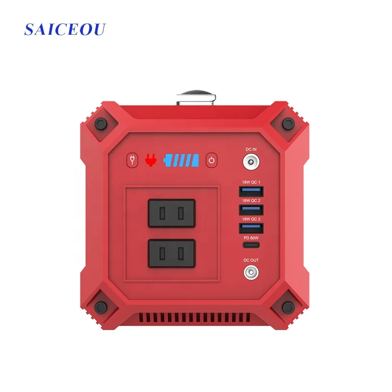 
Portable 333wh LED light Solar Generator System Home Outdoor Emergency 220V 90000mah High Power Mobile Power Supply 
