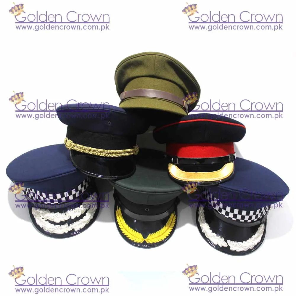 High Quality officer Uniform Peak Cap Suppliers And Manufacturer / Wholesale peak cap supplier