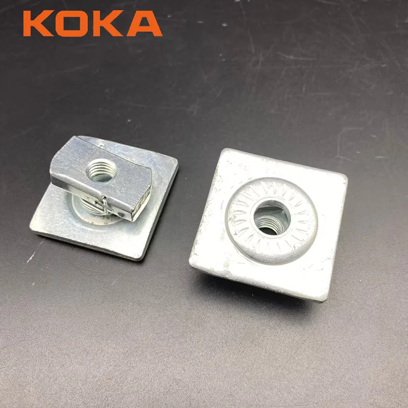 Хорошее качество HDG нержавеющая сталь M10 unistrut канальная гайка электрическая цинковая Комбинированная с шайбой