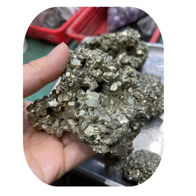 Wholesale Natural Rough Copper Pyrite Mineral Specimen Stone Crystal Crafts Raw Pyrite For Gift