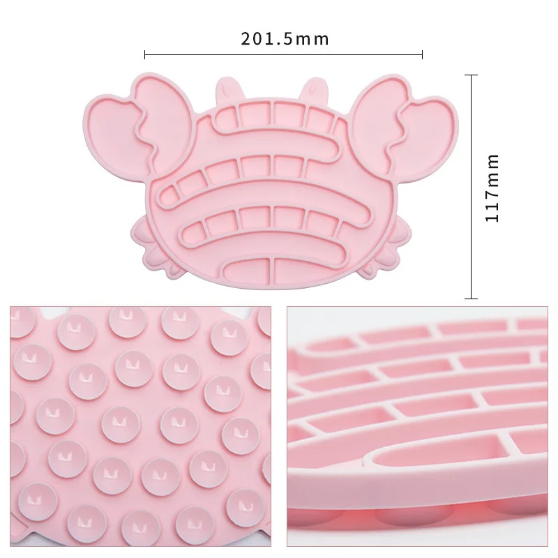 Dog Slow Feeder Bowl Licking Mat Silicone Dog Lick Pad for Bathing Grooming