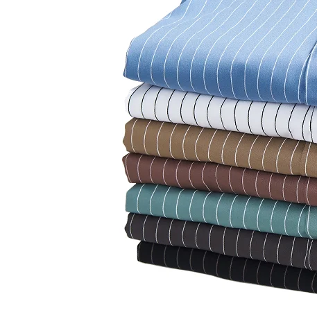 Гибридный текстиль для мужской рубашечной ткани Pinstripe с рисунком T/R