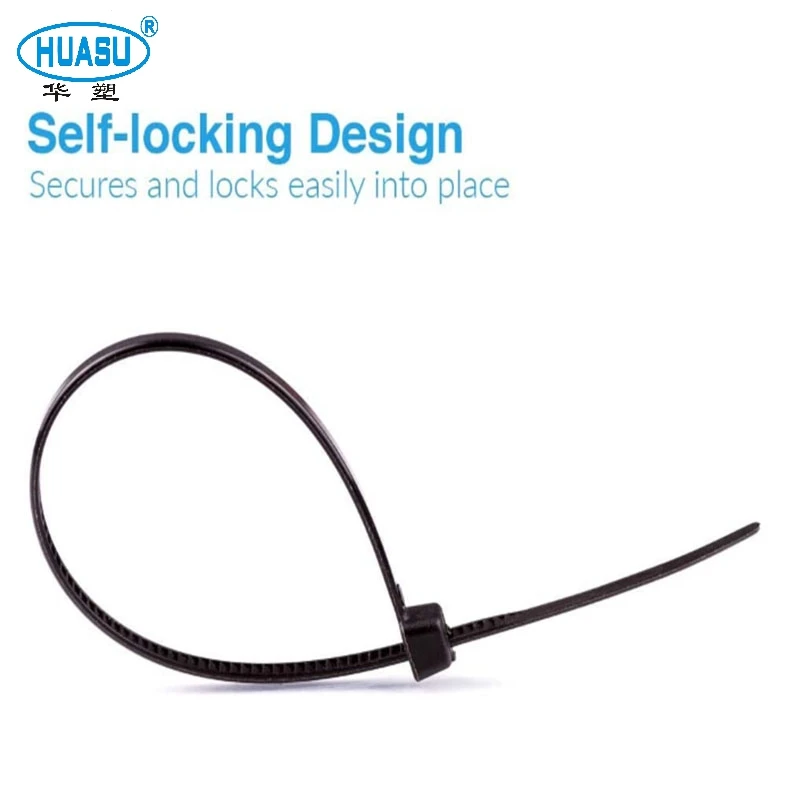 Free Samples Nylon Hard To Age Cable Ties Plastic Zip Ties  Never Break With High Quality