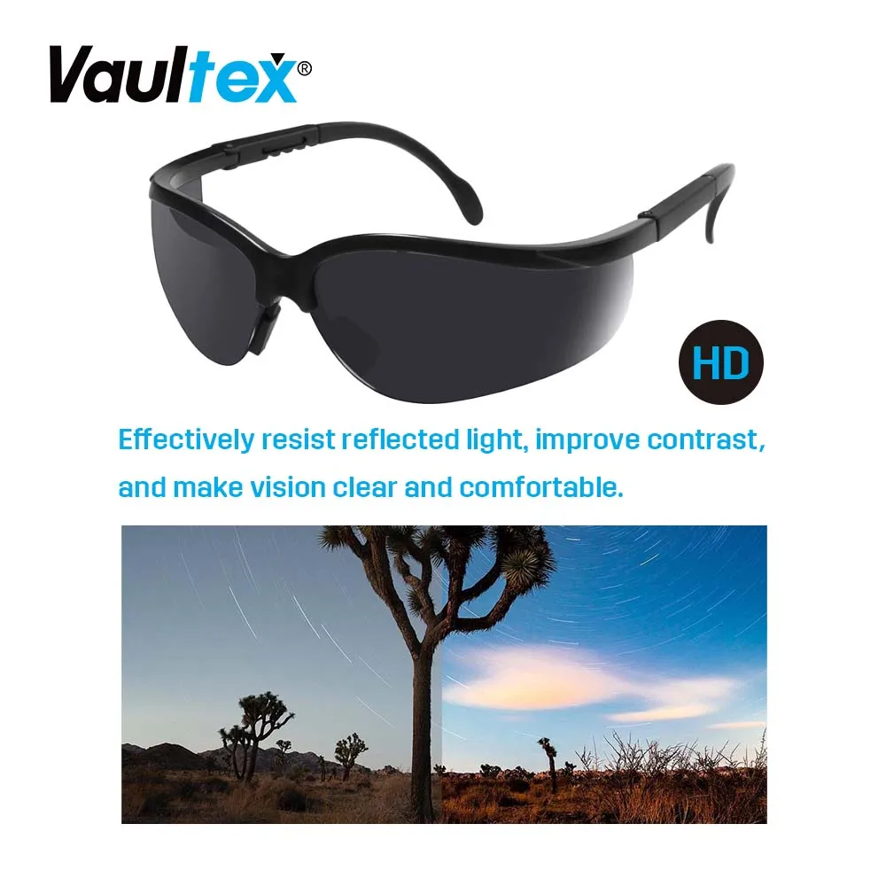 Vaultex adjustable industrial construction eye protection safety pc sunglasses goggles custom safety welding glasses
