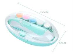 Baby Nail File Electric Blue Infant Nail Clippers - Boy Baby Nail Trimmer - Safe Fingernail and Toenail Groom