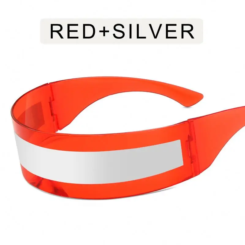 Hot Sale Personality Fashion Prom Glasses Party Glasses One-piece Lens Coating Future Personalized Sunglasses