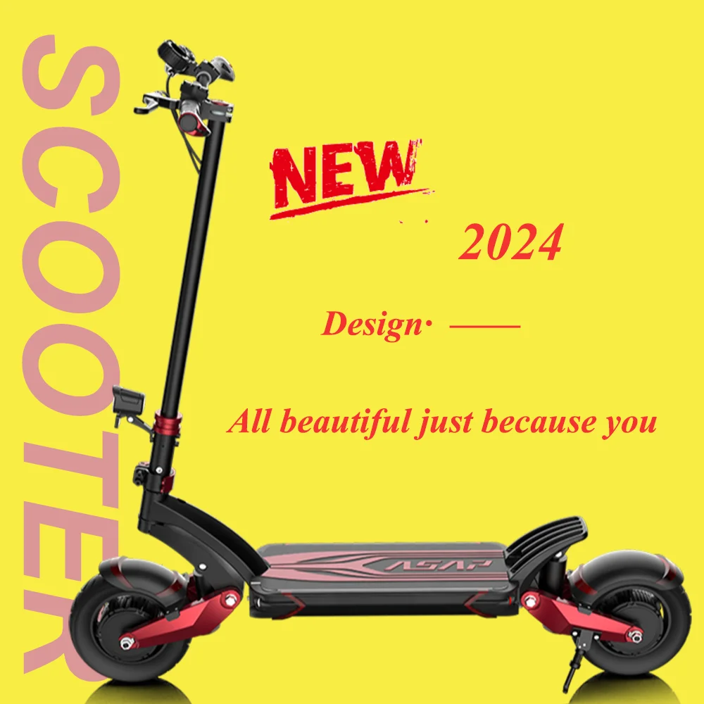 2024 Innovative Foldable Off Road Electric Scooter Support Long Rang Ride Fast Portable E-scooter