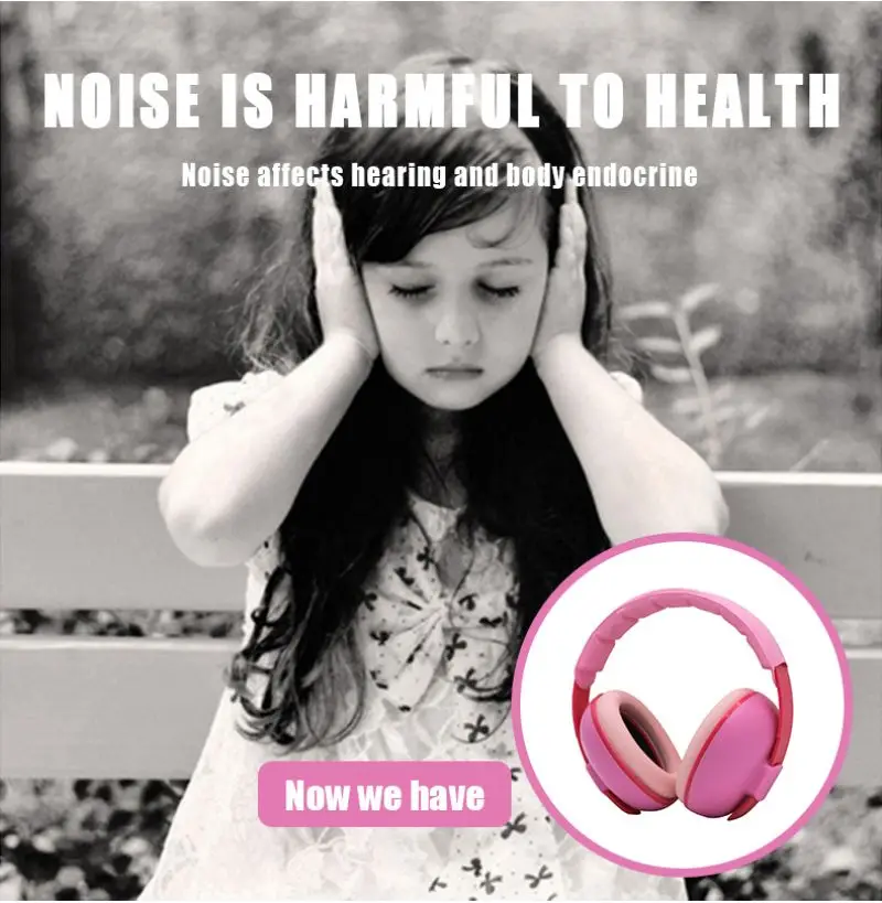 Low price Low moq customized packaging, color, logo, pattern baby noise reduction ear protection earmuffs