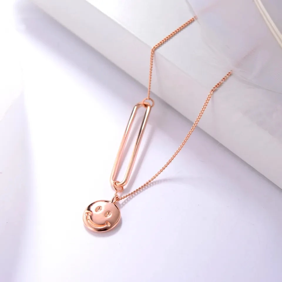 Оптовая продажа модные ювелирные изделия из 18-каратного золота Лидер продаж женский браслет розового с милым рисунком солнечного света и улыбки