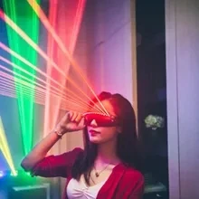 Лазерные очки светодиодные светоизлучающие лазерные перчатки KTV Ночной бар производительность сценические реквизиты