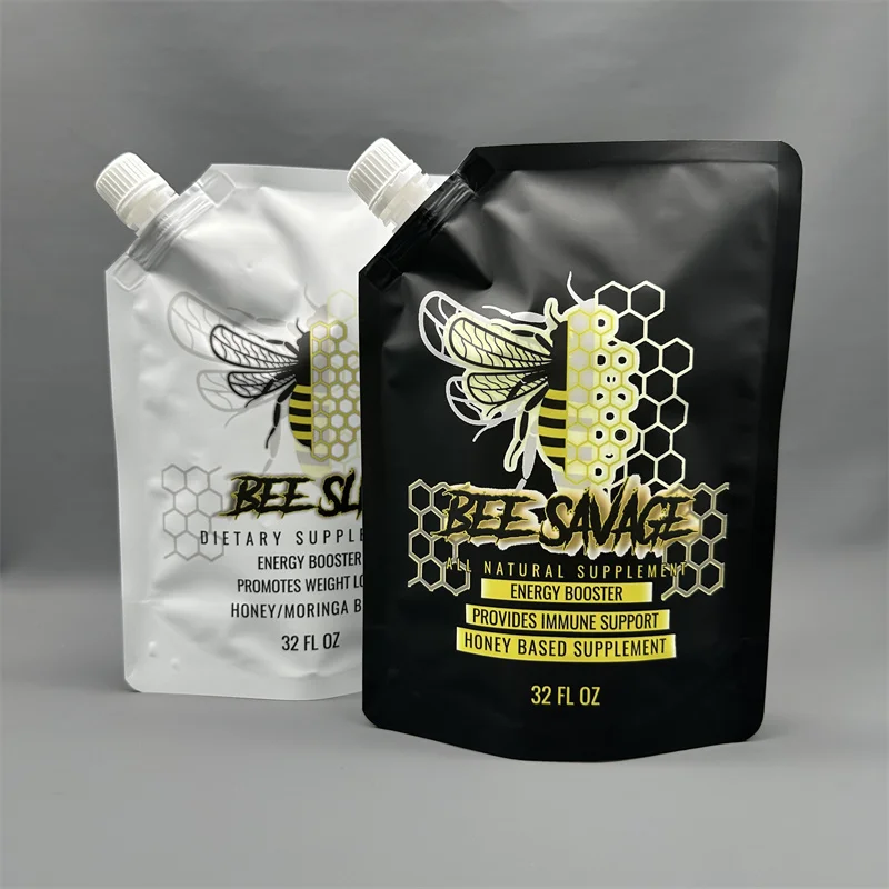 Custom Extrusion Resistance Liquid Paint Bag 1L 2L Pigment Refill Packaging Pouch Custom Acrylic Paint Corner Spout Pouch