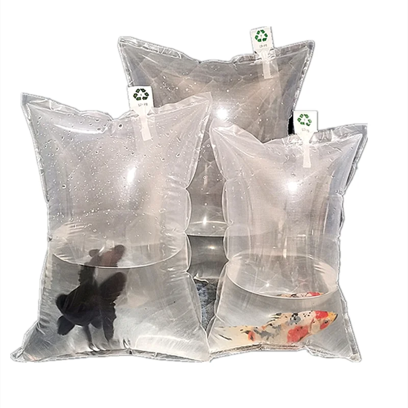 Live fish oxygenation transport bag thickened aquarium seafood oxygenation transparent plastic bag
