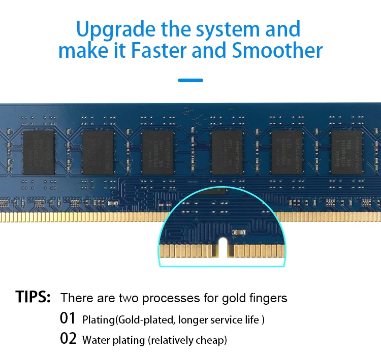 TECMIYO Hot selling Fully Tested Desktop RAm Memory 1333MHz DDR3 2GB PC3 10600U memoria Desktop dimm