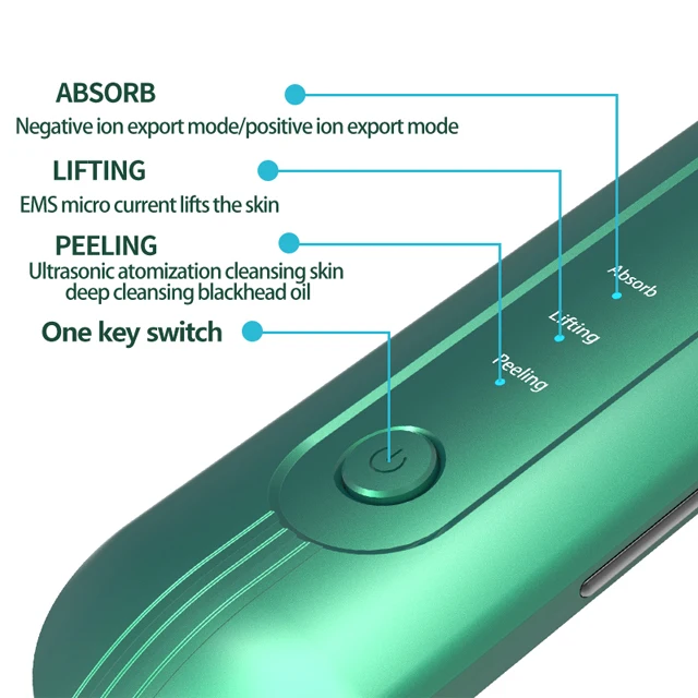 Deep Pore Head head Cleanser Exfoliating Spatula Personal Care Ems Vibrating Face Skin Scrubber Device